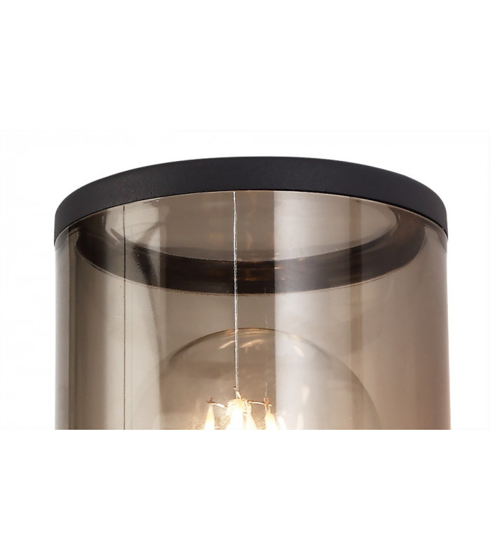 Wall Lamp 1 x E27, IP54, Anthracite, Smoked
