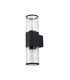 Wall Lamp 2 x E27, IP54, Anthracite, Clear