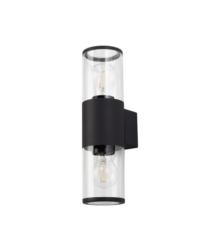 Wall Lamp 2 x E27, IP54, Anthracite, Clear