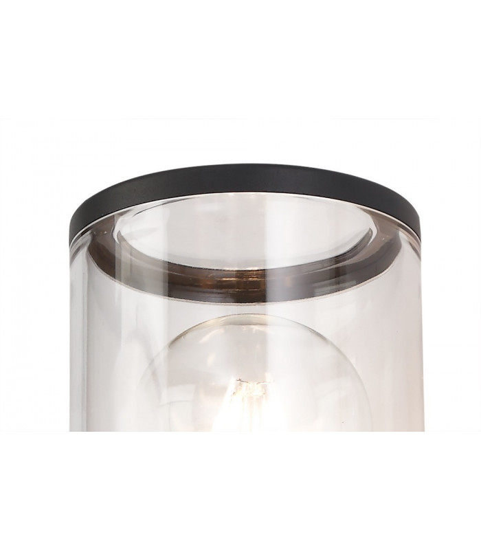 Wall Lamp 2 x E27, IP54, Anthracite, Clear