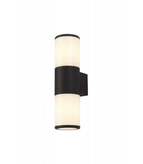 Wall Lamp 2 x E27, IP54, Anthracite, Opal