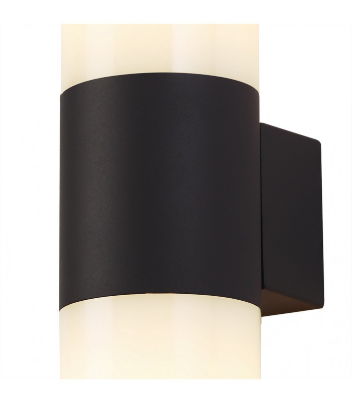 Wall Lamp 2 x E27, IP54, Anthracite, Opal