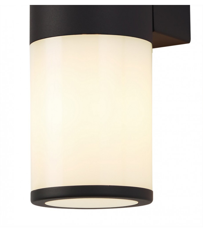 Wall Lamp 2 x E27, IP54, Anthracite, Opal