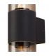Wall Lamp 2 x E27, IP54, Anthracite, Smoked
