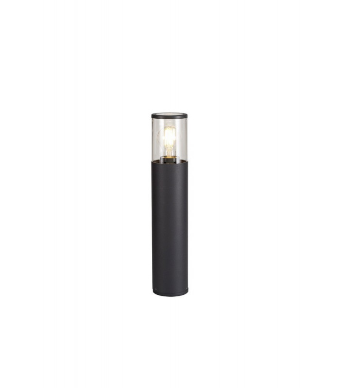 45cm Bollard Post Lamp 1 x E27, IP54, Anthracite, Clear