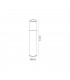 45cm Bollard Post Lamp 1 x E27, IP54, Anthracite, Clear
