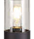 45cm Bollard Post Lamp 1 x E27, IP54, Anthracite, Clear