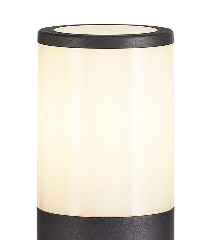 45cm Bollard Post Lamp 1 x E27, IP54, Anthracite, Opal
