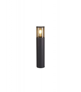 45cm Bollard Post Lamp 1 x E27, IP54, Anthracite, Smoked