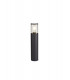 45cm Bollard Post Lamp 1 x E27, IP54, Anthracite, Smoked