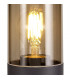 45cm Bollard Post Lamp 1 x E27, IP54, Anthracite, Smoked