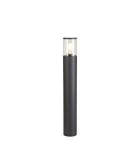65cm Bollard Post Lamp 1 x E27, IP54, Anthracite, Clear