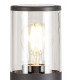 65cm Bollard Post Lamp 1 x E27, IP54, Anthracite, Clear