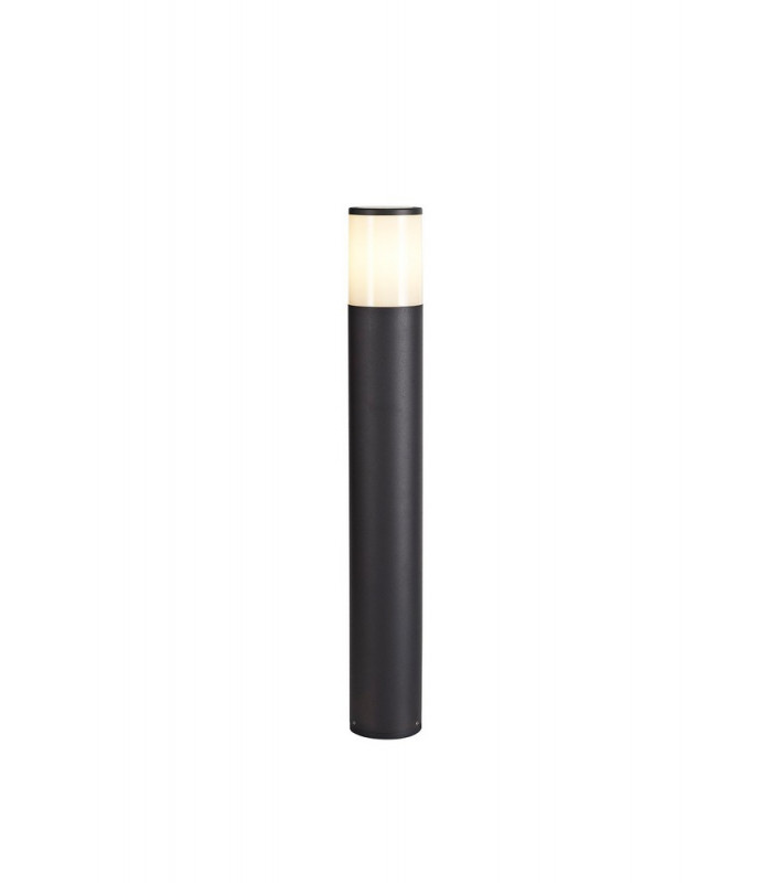 65cm Bollard Post Lamp 1 x E27, IP54, Anthracite, Smoked