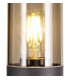 65cm Bollard Post Lamp 1 x E27, IP54, Anthracite, Smoked
