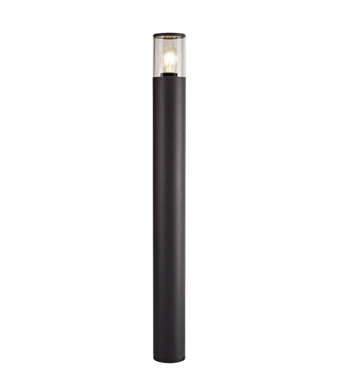 90cm Bollard Post Lamp 1 x E27, IP54, Anthracite, Clear