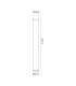 90cm Bollard Post Lamp 1 x E27, IP54, Anthracite, Clear