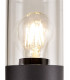 90cm Bollard Post Lamp 1 x E27, IP54, Anthracite, Clear