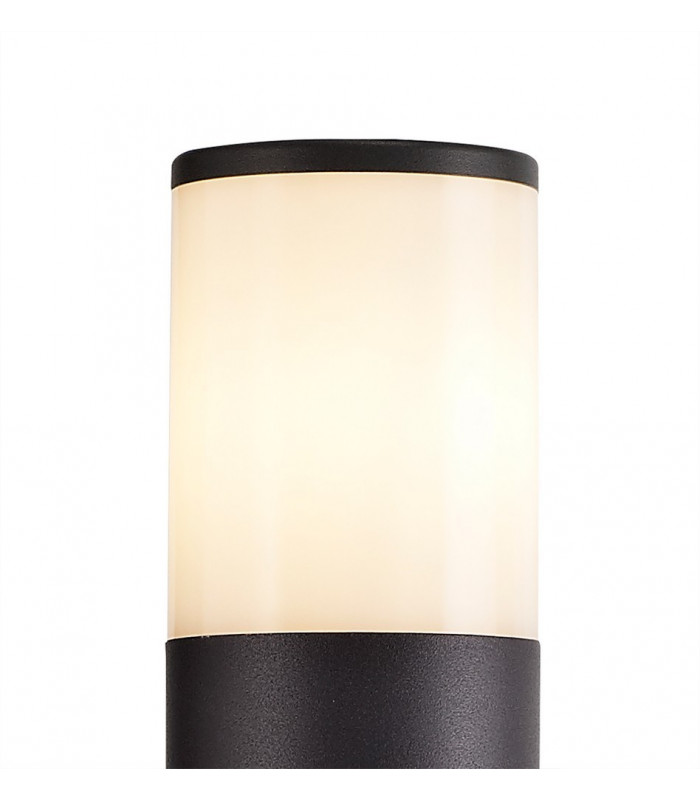 90cm Bollard Post Lamp 1 x E27, IP54, Anthracite, Opal