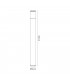 90cm Bollard Post Lamp 1 x E27, IP54, Anthracite, Smoked