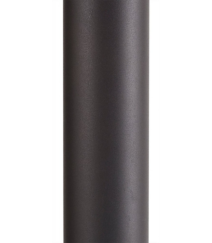 90cm Bollard Post Lamp 1 x E27, IP54, Anthracite, Smoked