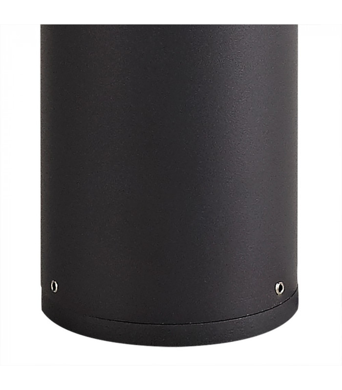90cm Bollard Post Lamp 1 x E27, IP54, Anthracite, Smoked