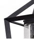 Down Wall Lamp, 1 x E27, IP54, Anthracite, Clear Rain Drop Effect Glass