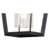 Down Wall Lamp, 1 x E27, IP54, Anthracite, Clear Rain Drop Effect Glass