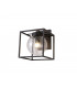 Down Wall Lamp, 1 x E27, IP54, Anthracite, Clear Seeded Glass