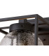 Down Wall Lamp, 1 x E27, IP54, Anthracite, Clear Seeded Glass