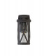 Down Criss Cross Wall Lamp, 1 x E27, IP54, Anthracite, Clear Glass