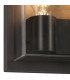 Flush Wall Lamp, 2 x E27, IP65, Anthracite, Clear PC