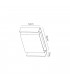 Flush Wall Lamp, 2 x 6W LED, 3000K, 535lm, IP54, Anthracite