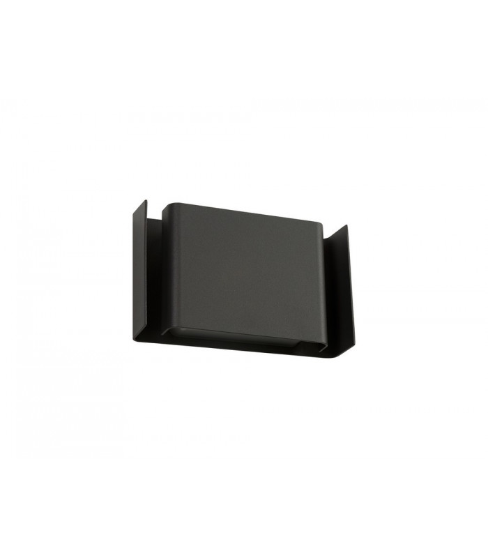Flush Wall Lamp, 2 x 6W LED, 3000K, 535lm, IP54, Anthracite