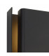 Flush Wall Lamp, 2 x 6W LED, 3000K, 535lm, IP54, Anthracite