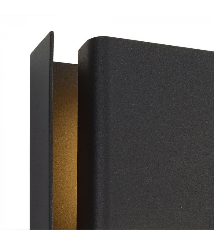 Flush Wall Lamp, 2 x 6W LED, 3000K, 535lm, IP54, Anthracite