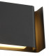 Flush Wall Lamp, 2 x 6W LED, 3000K, 535lm, IP54, Anthracite