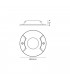 Inground Driveover 2 Light, 2 x 6W LED, 3000K, 236lm, IP67, IK10, Anthracite