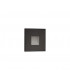 Recessed Square Wall Lamp, 1 x 1.8W LED, 3000K, 70lm, IP65, Black