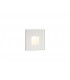 Recessed Square Wall Lamp, 1 x 1.8W LED, 3000K, 70lm, IP65, White