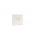 Recessed Square Wall Lamp, 1 x 1.8W LED, 3000K, 70lm, IP65, White