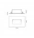 Recessed Rectangle Wall Lamp, 1 x 3.3W LED, 3000K, 145lm, IP65, Black