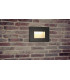 Recessed Rectangle Wall Lamp, 1 x 3.3W LED, 3000K, 145lm, IP65, Black