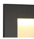 Recessed Rectangle Wall Lamp, 1 x 3.3W LED, 3000K, 145lm, IP65, Black