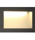 Recessed Rectangle Wall Lamp, 1 x 3.3W LED, 3000K, 145lm, IP65, Black