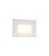 Recessed Rectangle Wall Lamp, 1 x 3.3W LED, 3000K, 145lm, IP65, White