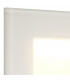 Recessed Rectangle Wall Lamp, 1 x 3.3W LED, 3000K, 145lm, IP65, White