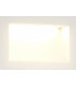 Recessed Rectangle Wall Lamp, 1 x 3.3W LED, 3000K, 145lm, IP65, White