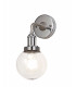 Wall Lamp 1 Light E27 IP65 Exterior Titanium Silver, Polished Chrome