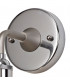 Wall Lamp 1 Light E27 IP65 Exterior Titanium Silver, Polished Chrome